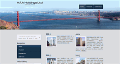 Desktop Screenshot of aaaholdings.biz